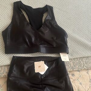 Fabletics Black Sports Bra Set